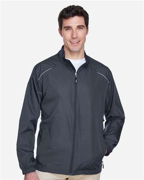Core 365 88183 Men's Techno Lite Motivate Unlined Lightweight Jacket - Carbon - model front