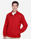 Core 365 88183 Men's Techno Lite Motivate Unlined Lightweight Jacket - Classic Red - model side
