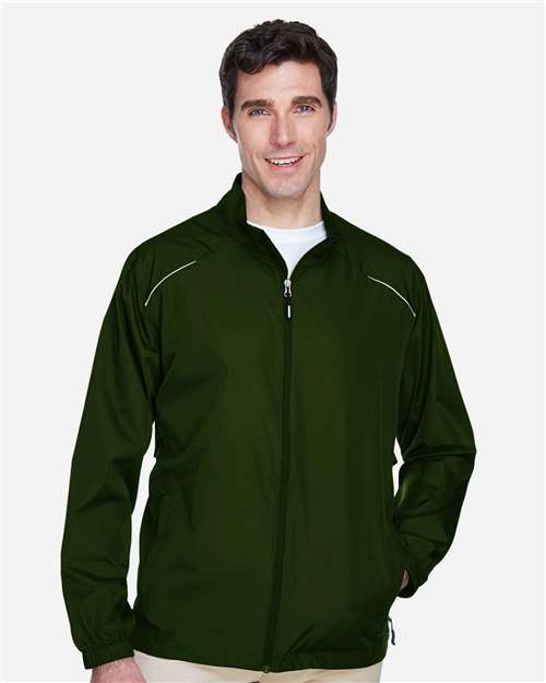 Core 365 88183 Men's Techno Lite Motivate Unlined Lightweight Jacket - Forest - model front