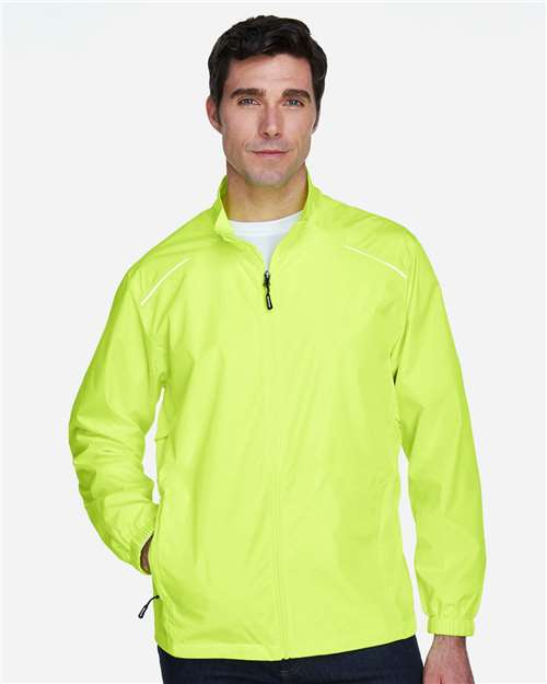 Core 365 88183 Men's Techno Lite Motivate Unlined Lightweight Jacket - Safety Yellow - model front