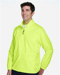 Core 365 88183 Men's Techno Lite Motivate Unlined Lightweight Jacket - Safety Yellow - model side