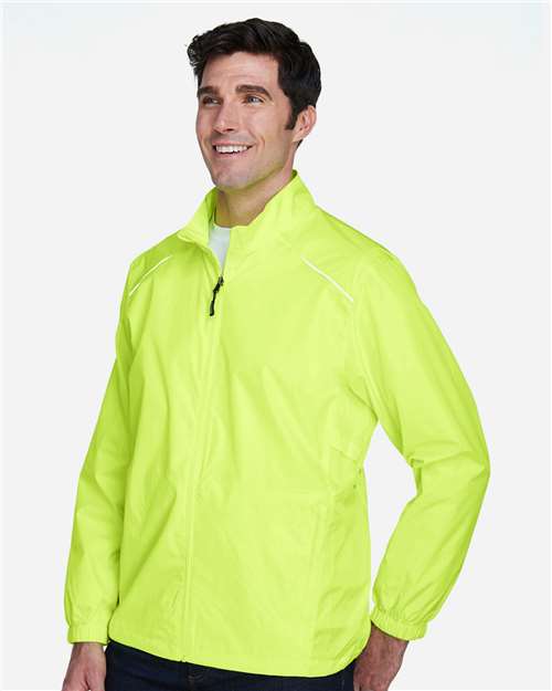 Core 365 88183 Men's Techno Lite Motivate Unlined Lightweight Jacket - Safety Yellow - model side