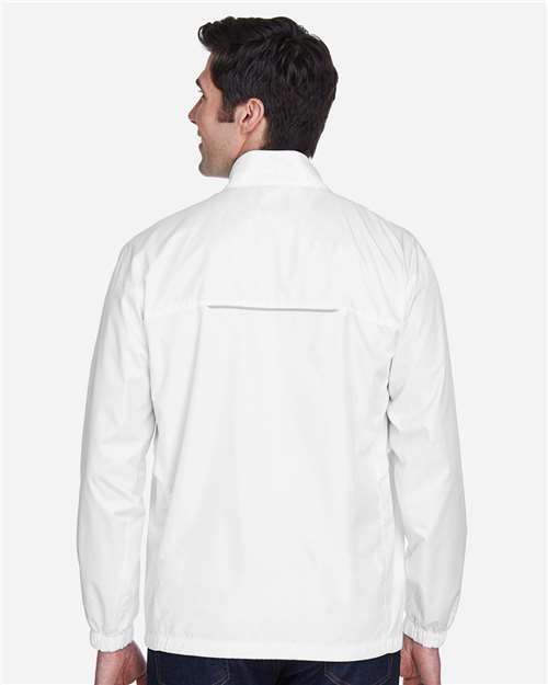 Core 365 88183 Men's Techno Lite Motivate Unlined Lightweight Jacket - White - model back