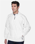 Core 365 88183 Men's Techno Lite Motivate Unlined Lightweight Jacket - White - model side