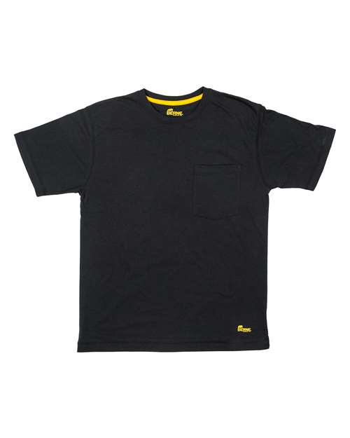 Berne Apparel BSM38 Men's Lightweight Performance Pocket T-Shirt - Black - front