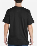 Berne Apparel BSM38 Men's Lightweight Performance Pocket T-Shirt - Black - model back