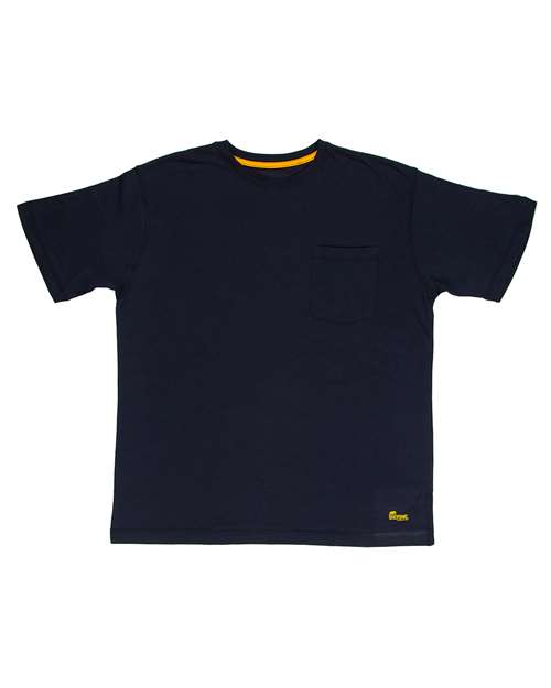Berne Apparel BSM38 Men's Lightweight Performance Pocket T-Shirt - Navy - front