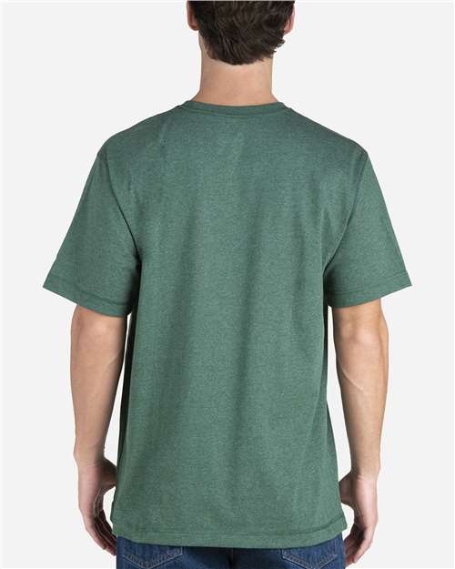 Berne Apparel BSM38 Men's Lightweight Performance Pocket T-Shirt - Pine - model back