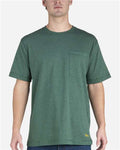 Berne Apparel BSM38 Men's Lightweight Performance Pocket T-Shirt - Pine - model front