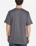Berne Apparel BSM38 Men's Lightweight Performance Pocket T-Shirt - Slate - model back