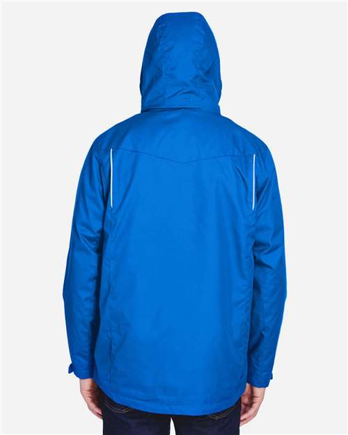 Core 365 88205 Men's Region 3-in-1 Jacket with Fleece Liner - True Royal - model back