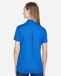 Devon & Jones DG20W Women's CrownLux Performance Plaited Polo - French Blue - model back