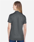 Devon & Jones DG20W Women's CrownLux Performance Plaited Polo - Graphite - model back