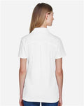 Devon & Jones DG20W Women's CrownLux Performance Plaited Polo - White - model back