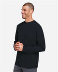 Core 365 CE10L Unisex Capital Long Sleeve Performance T-Shirt - Black - model side