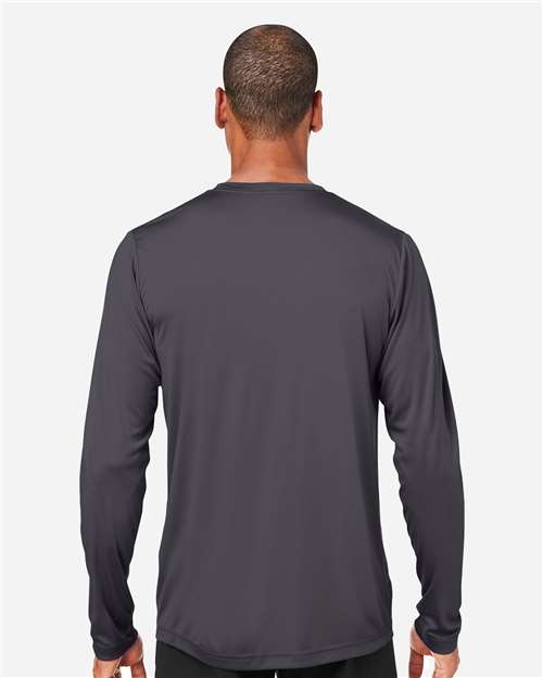 Core 365 CE10L Unisex Capital Long Sleeve Performance T-Shirt - Carbon - model back
