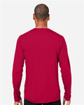 Core 365 CE10L Unisex Capital Long Sleeve Performance T-Shirt - Classic Red - model back