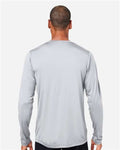 Core 365 CE10L Unisex Capital Long Sleeve Performance T-Shirt - Platinum - model back