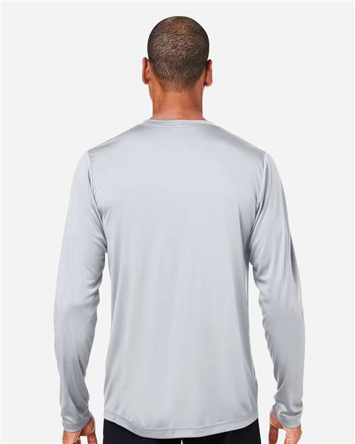 Core 365 CE10L Unisex Capital Long Sleeve Performance T-Shirt - Platinum - model back