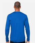 Core 365 CE10L Unisex Capital Long Sleeve Performance T-Shirt - True Royal - model back