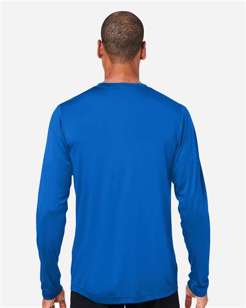 Core 365 CE10L Unisex Capital Long Sleeve Performance T-Shirt - True Royal - model back