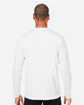 Core 365 CE10L Unisex Capital Long Sleeve Performance T-Shirt - White - model back