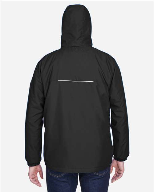 Core 365 88189 Men's Brisk Insulated Jacket - Black - model back