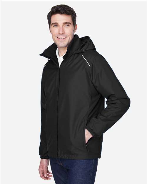 Core 365 88189 Men's Brisk Insulated Jacket - Black - model side