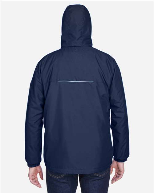Core 365 88189 Men's Brisk Insulated Jacket - Classic Navy - model back