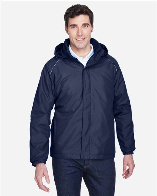 Core 365 88189 Men's Brisk Insulated Jacket - Classic Navy - model front