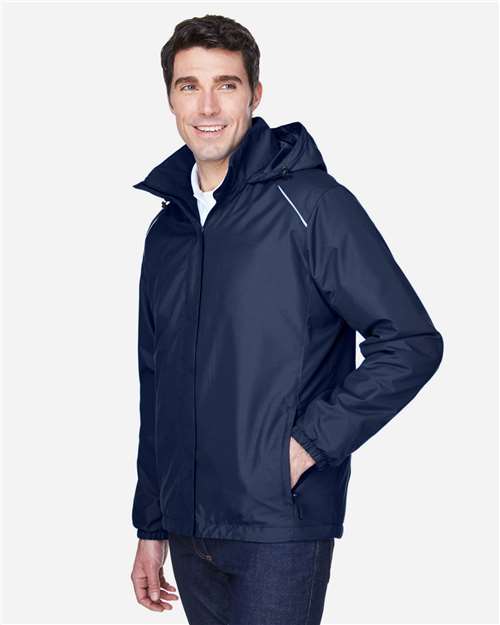 Core 365 88189 Men's Brisk Insulated Jacket - Classic Navy - model side