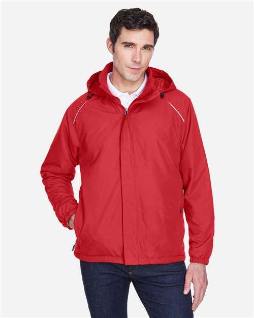 Core 365 88189 Men's Brisk Insulated Jacket - Classic Red - model front