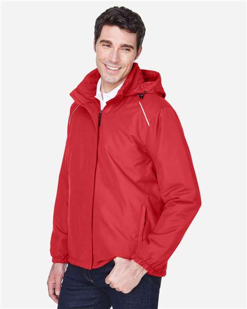 Core 365 88189 Men's Brisk Insulated Jacket - Classic Red - model side