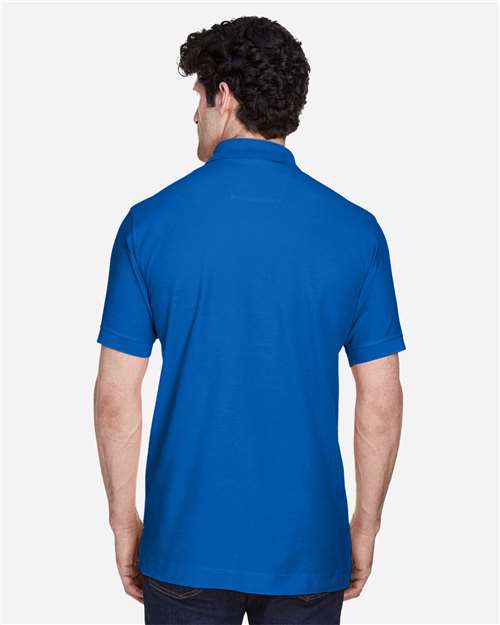 Devon & Jones D100 Pima Piqué Polo - French Blue - model back