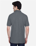 Devon & Jones D100 Pima Piqué Polo - Graphite - model back