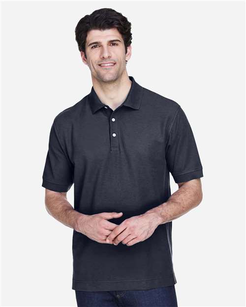 Devon & Jones D100 Pima Piqué Polo - Navy - model front