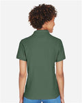 Devon & Jones D100W Women's Pima Piqué Polo - Dill - model back