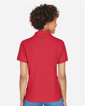 Devon & Jones D100W Women's Pima Piqué Polo - Red - model back