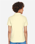 Devon & Jones D100W Women's Pima Piqué Polo - Transparent Yellow - model back