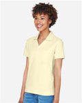 Devon & Jones D100W Women's Pima Piqué Polo - Transparent Yellow - model side