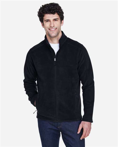 Core 365 88190 Men's Journey Fleece Jacket - Black - model front