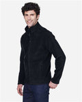 Core 365 88190 Men's Journey Fleece Jacket - Black - model side