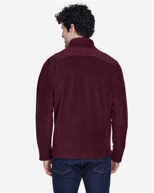 Core 365 88190 Men's Journey Fleece Jacket - Burgundy - model back