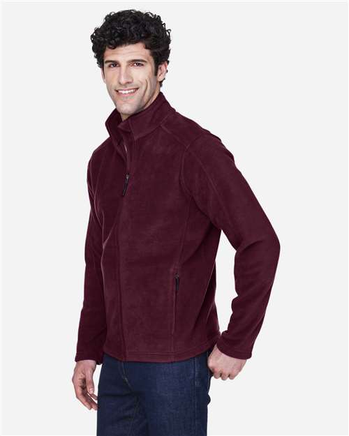 Core 365 88190 Men's Journey Fleece Jacket - Burgundy - model side