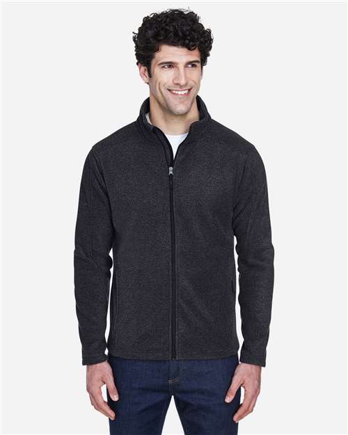 Core 365 88190 Men's Journey Fleece Jacket - Heather Charcoal - model front