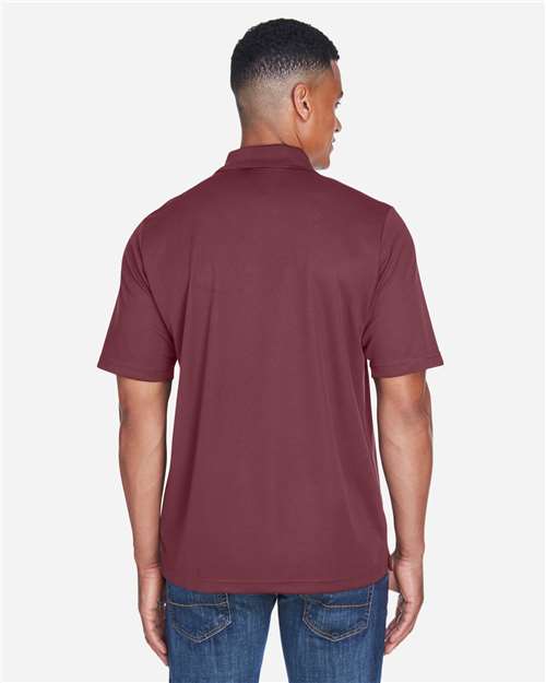 Core 365 88181P Men's Origin Performance Piqué Polo with Pocket - Burgundy - model back