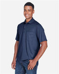 Core 365 88181P Men's Origin Performance Piqué Polo with Pocket - Classic Navy - model side