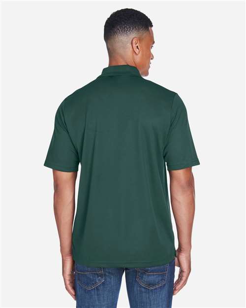 Core 365 88181P Men's Origin Performance Piqué Polo with Pocket - Forest - model back