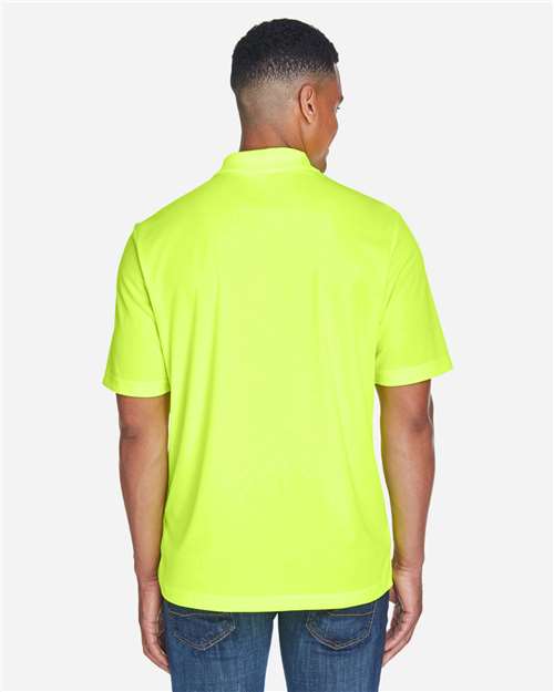 Core 365 88181P Men's Origin Performance Piqué Polo with Pocket - Safety Yellow - model back