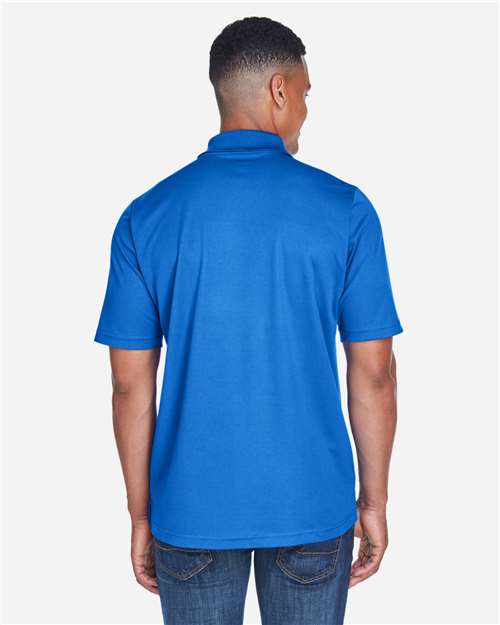 Core 365 88181P Men's Origin Performance Piqué Polo with Pocket - True Royal - model back